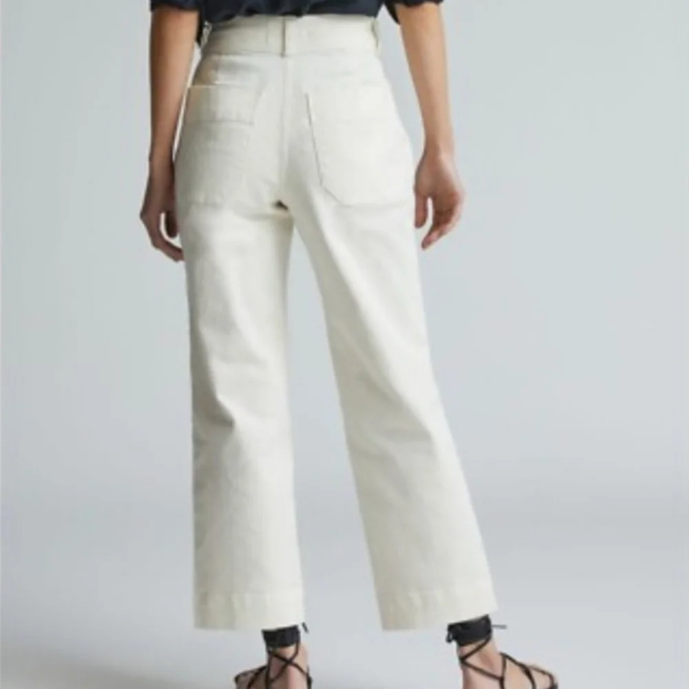 Everlane | Wide Leg Crop Pants In Bone - Picture 1 of 6